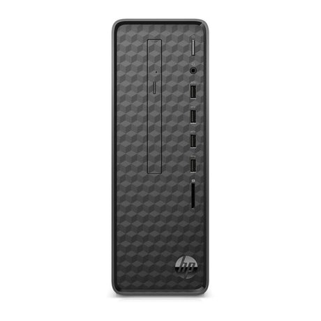 HP Slim S01-AF1021NA Desktop PC, Intel Celeron, 4GB RAM, 256GB SSD, Black (4J9L1EA#ABU)