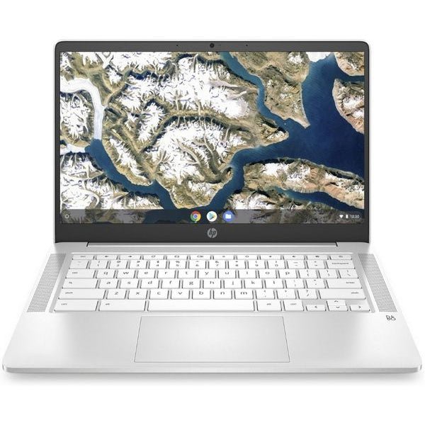 HP 14a-NA0509SA Chromebook, Intel Pentium, 4GB RAM, 64GB eMMC, 14'', White (4J6H1EA#ABU)