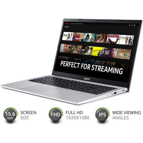 ACER Aspire 3 15.6" Laptop - Intel Core i3-1115G4, 128GB SSD, 8GB Ram, Silver