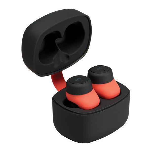 Goji GSBTTW22 Wireless Bluetooth Sports Earbuds - Black / Red - Refurbished Pristine