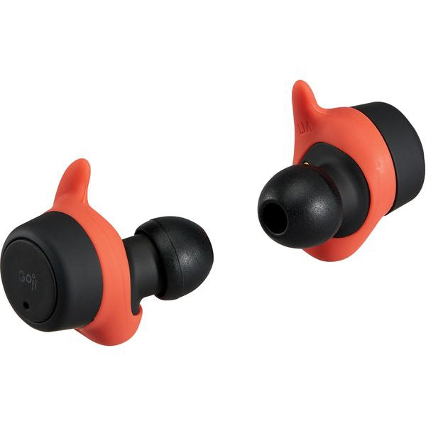 Goji GSBTTW22 Wireless Bluetooth Sports Earbuds - Black / Red - Refurbished Pristine