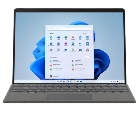 Microsoft Surface Pro 8 Laptop, Intel Core i7, 16GB RAM, 256 GB SSD, Platinum Silver