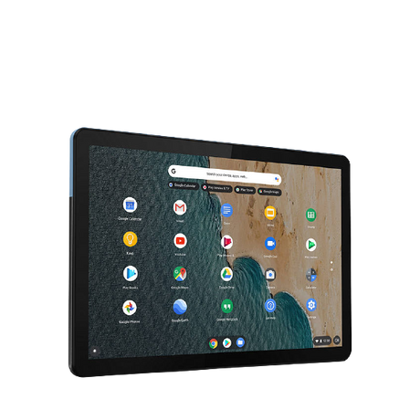 Lenovo Duet ZA6F0025GB Chromebook Laptop, MediaTek, 4GB, 64GB, 10.1", Ice Blue/Iron Grey - Refurbished Excellent