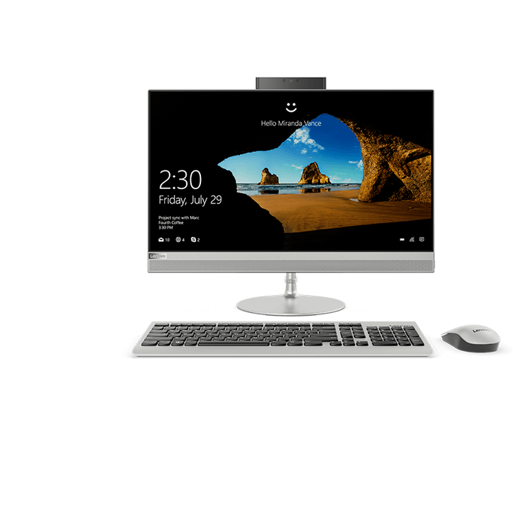 Lenovo 520-24IKU All in One PC, 2TB, 8GB RAM, Intel Core I5 - Silver
