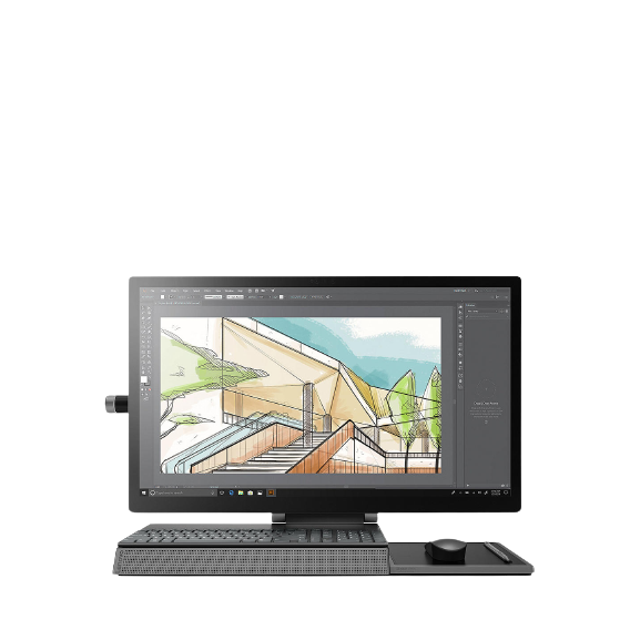 Lenovo YOGA A940 F0E50043UK All-in-One Desktop PC, Intel Core i7 Processor, 16GB RAM, 1TB HDD + 1TB SSD, 27" Ultra HD, Black