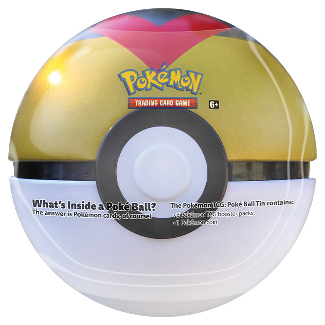 Pokemon Poke Ball Tin Series 8 2022 - Quick Ball - Gold / White