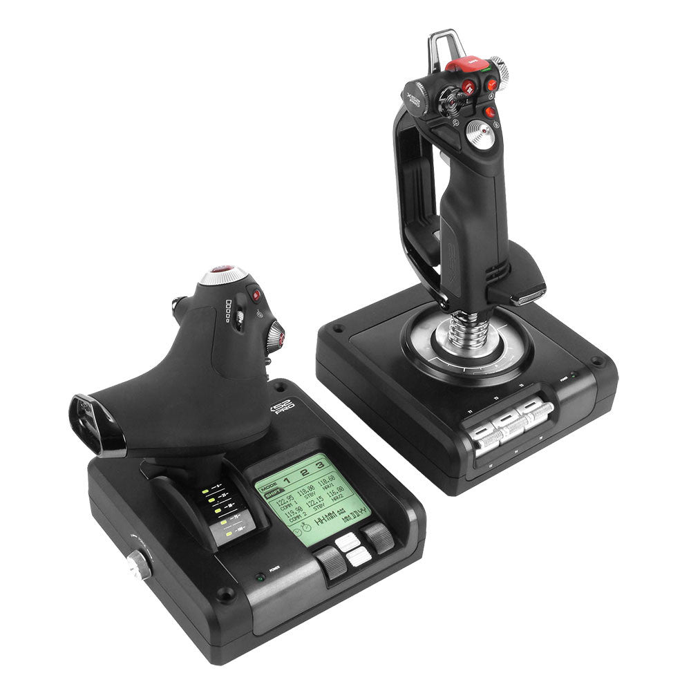 Logitech X52 Professional H.O.T.A.S. Flight Stick, Black