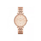 Fossil ES3546 Women's Jacqueline Plated Stainless Steel Fashion Analogue Watch, Rose Gold