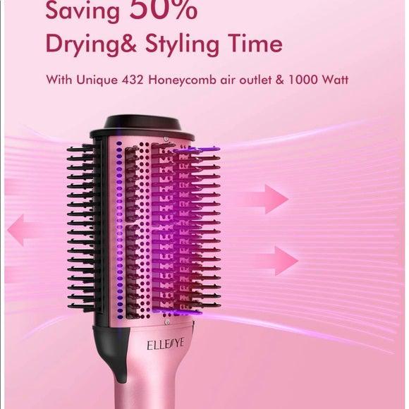 Ellesye Hair Brush Dryer With Ion Technology Air Brush Pink Stock