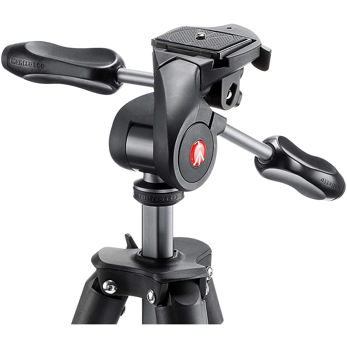 Manfrotto MKCOMPACTADV-BK Compact Advanced aluminium tripod with 3-way head, black