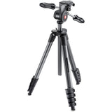 Manfrotto MKCOMPACTADV-BK Compact Advanced aluminium tripod with 3-way head, black