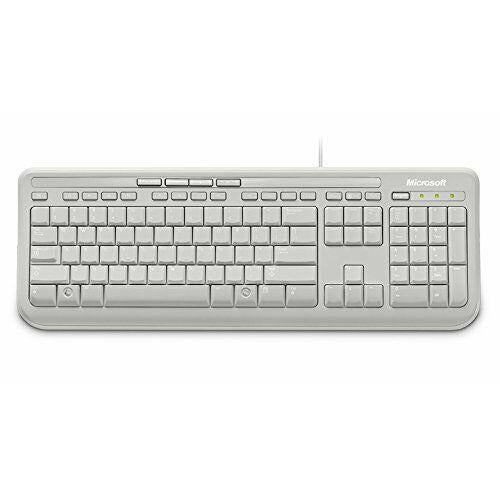 Microsoft Basic Wired 600 USB Keyboard PC Laptop Desktop in Black or White