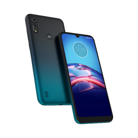 Motorola E6 Play Smartphone Android 2GB RAM, 6.1"4G LTE SIM Free 32GB Peacock Blue / Sunrise Red