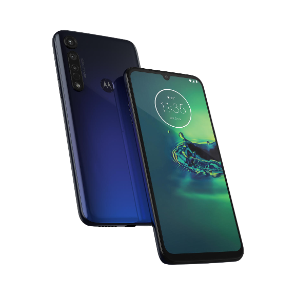 Motorola G8 Plus Smartphone, Android, 6.2", 4G LTE, SIM Free, 64GB - Cosmic Blue