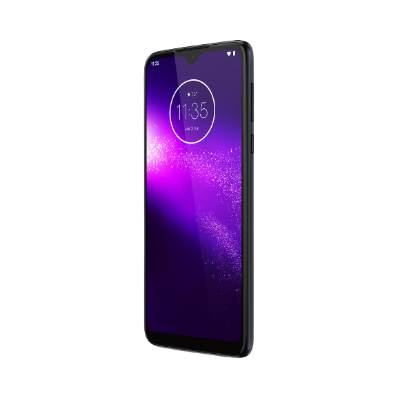 Motorola One Macro Smartphone, Android, 6.2”, 4G LTE, SIM Free, 4GB RAM, 64GB, Space Blue