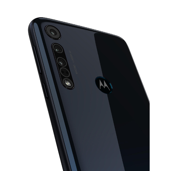Motorola One Macro Smartphone, Android, 6.2”, 4G LTE, SIM Free, 4GB RAM, 64GB, Space Blue