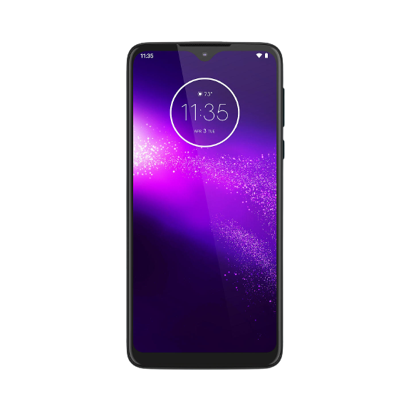Motorola One Macro Smartphone, Android, 6.2”, 4G LTE, SIM Free, 4GB RAM, 64GB, Space Blue