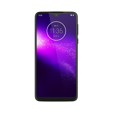 Motorola One Macro Smartphone, Android, 6.2”, 4G LTE, SIM Free, 4GB RAM, 64GB, Space Blue