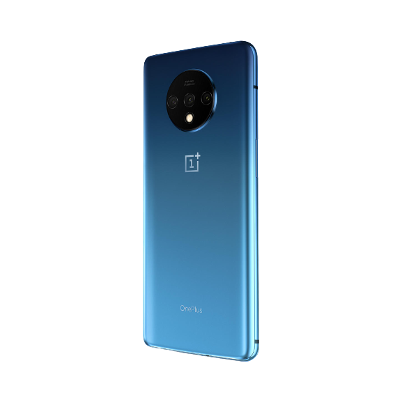 OnePlus 7T Smartphone, Android, 6.55", SIM Free, 8GB RAM, 128GB, Frosted Silver / Glacier Blue