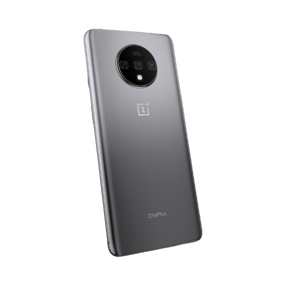 OnePlus 7T Smartphone, Android, 6.55", SIM Free, 8GB RAM, 128GB, Frosted Silver / Glacier Blue