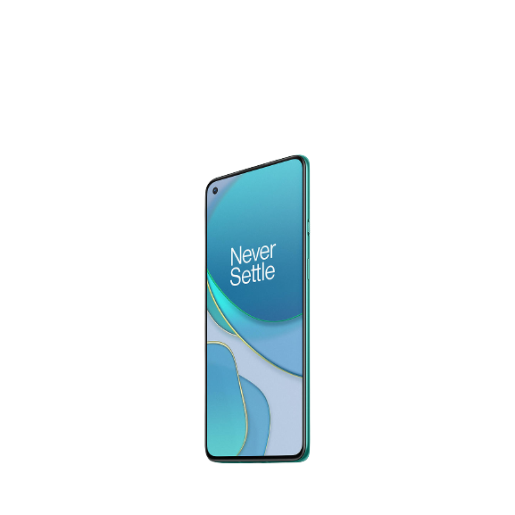 OnePlus 8T Smartphone, Android, 12GB RAM, 6.55", 5G, SIM Free, 256GB, Aquamarine Green