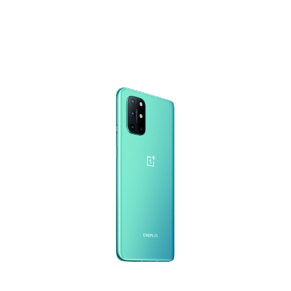 OnePlus 8T Smartphone, Android, 12GB RAM, 6.55", 5G, SIM Free, 256GB, Aquamarine Green