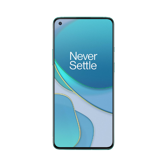 OnePlus 8T Smartphone, Android, 12GB RAM, 6.55", 5G, SIM Free, 256GB, Aquamarine Green