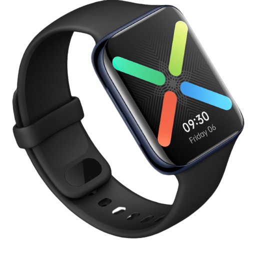 Oppo OW19W8 46mm AMOLED Smartwatch - Black - New