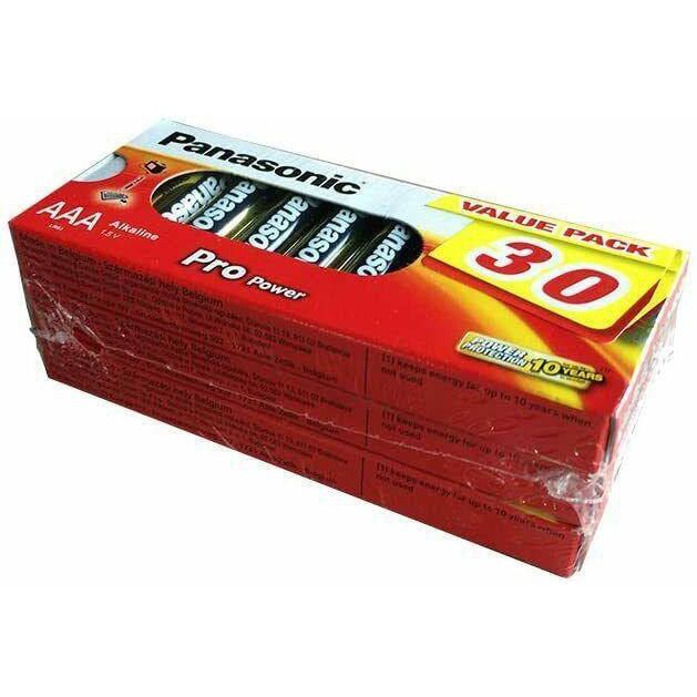 Panasonic AAA Pro Power Alkaline Batteries 8x / 12x / 24x/ 30x Pack