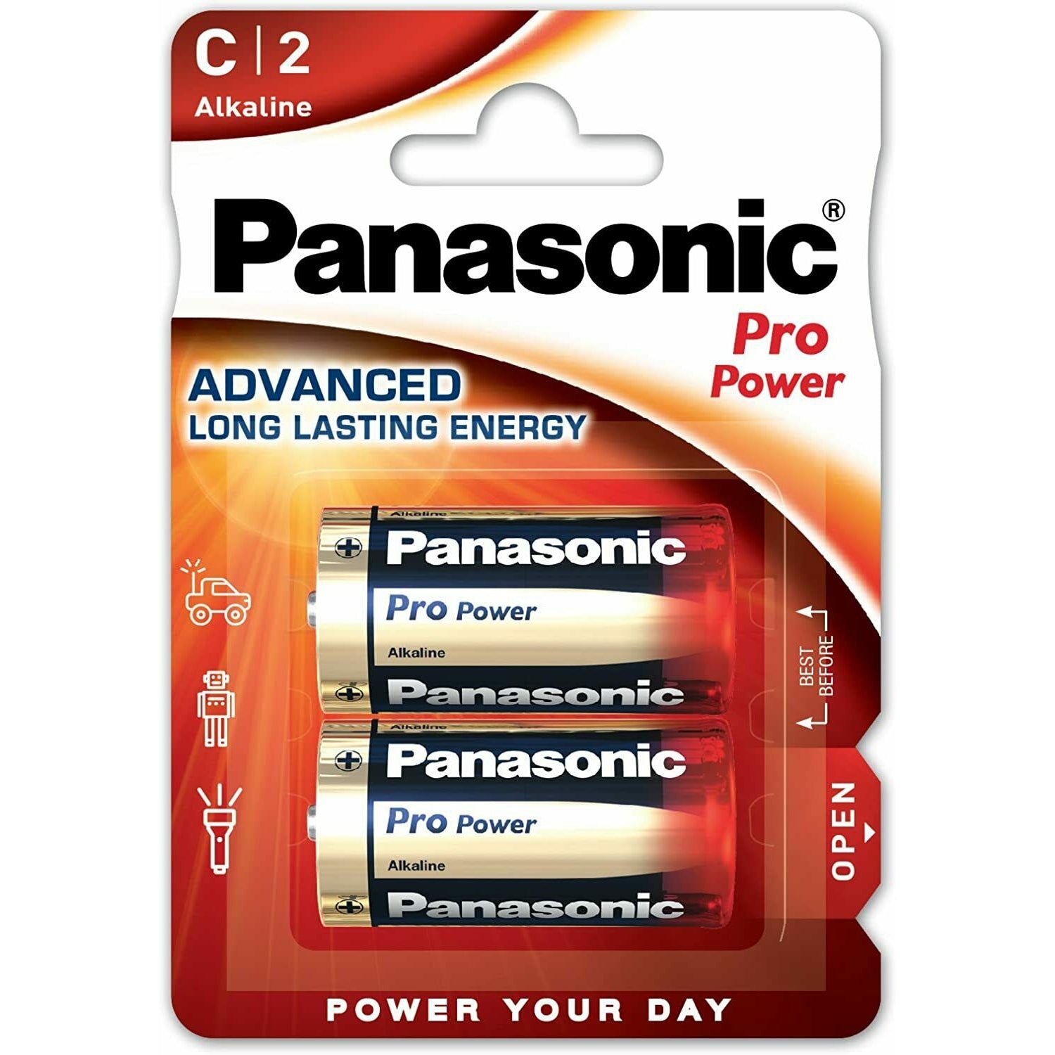 Panasonic C Pro Power Alkaline Batteries LR14 2 Pack / 8 Pack