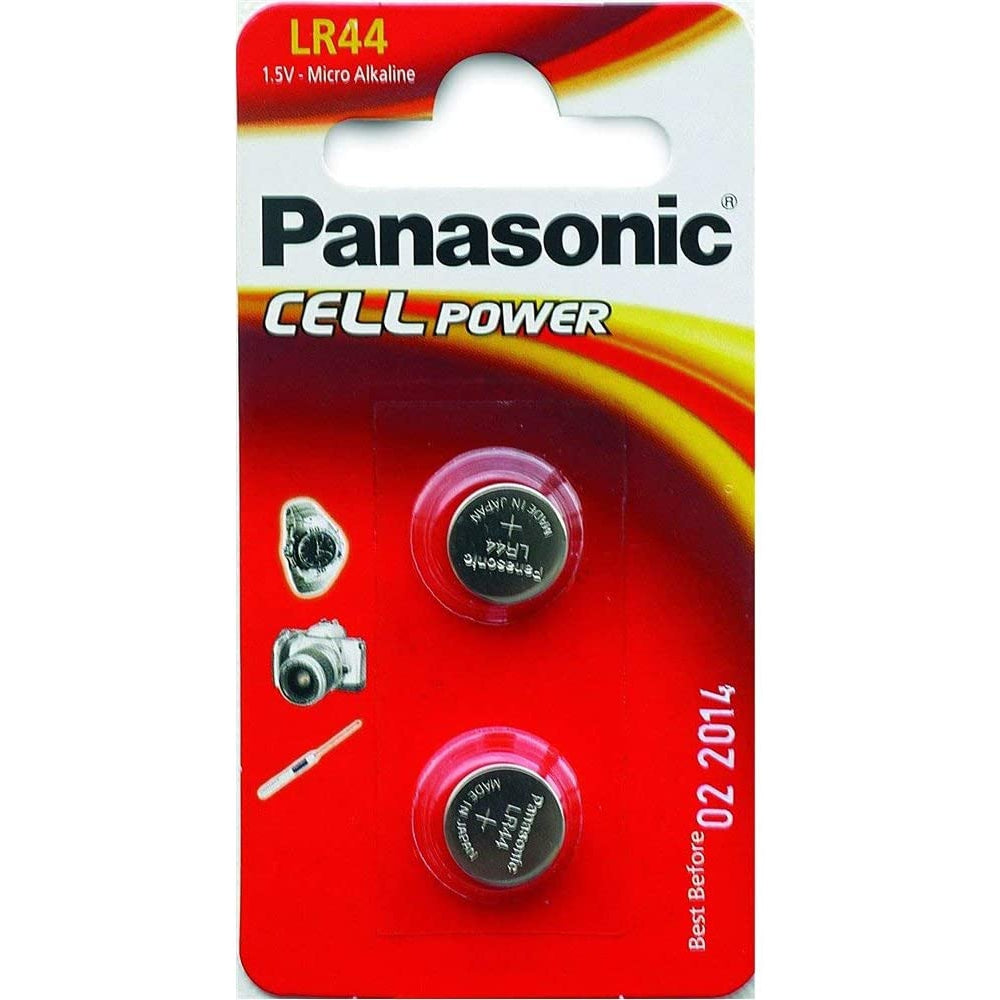 Panasonic LR44 Battery 1.5 V, 6 Pieces, for Clocks and Pocket calculator
