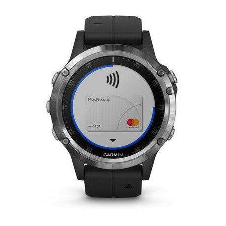 Garmin Fenix 5 Plus Silver with Black Band