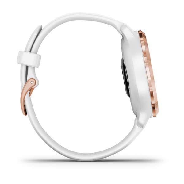Garmin Venu 2S Rose Gold Stainless Steel Bezel with White Case and Silicone Band - Refurbished Good