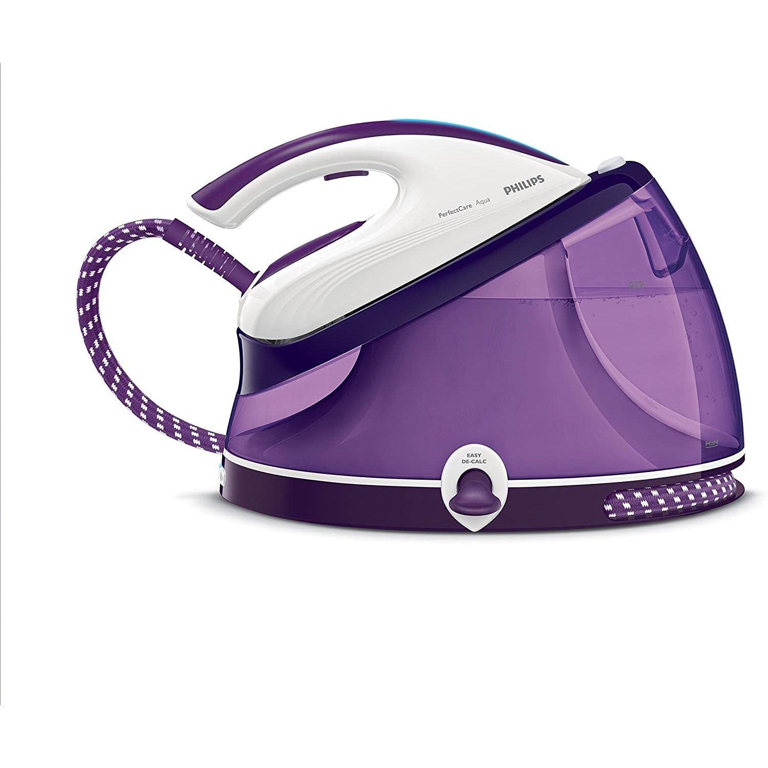 Philips GC8643/30 PerfectCare Aqua Steam Generator Iron with OptimalTEMP with 320 g Steam Boost, 2.5 Litre, 2400 W, Purple