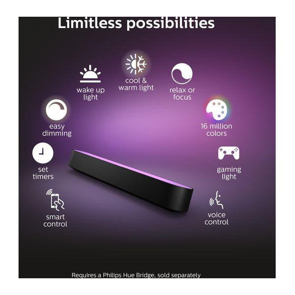 Philips Hue Hue Play Light Bar Extension Kit - Black