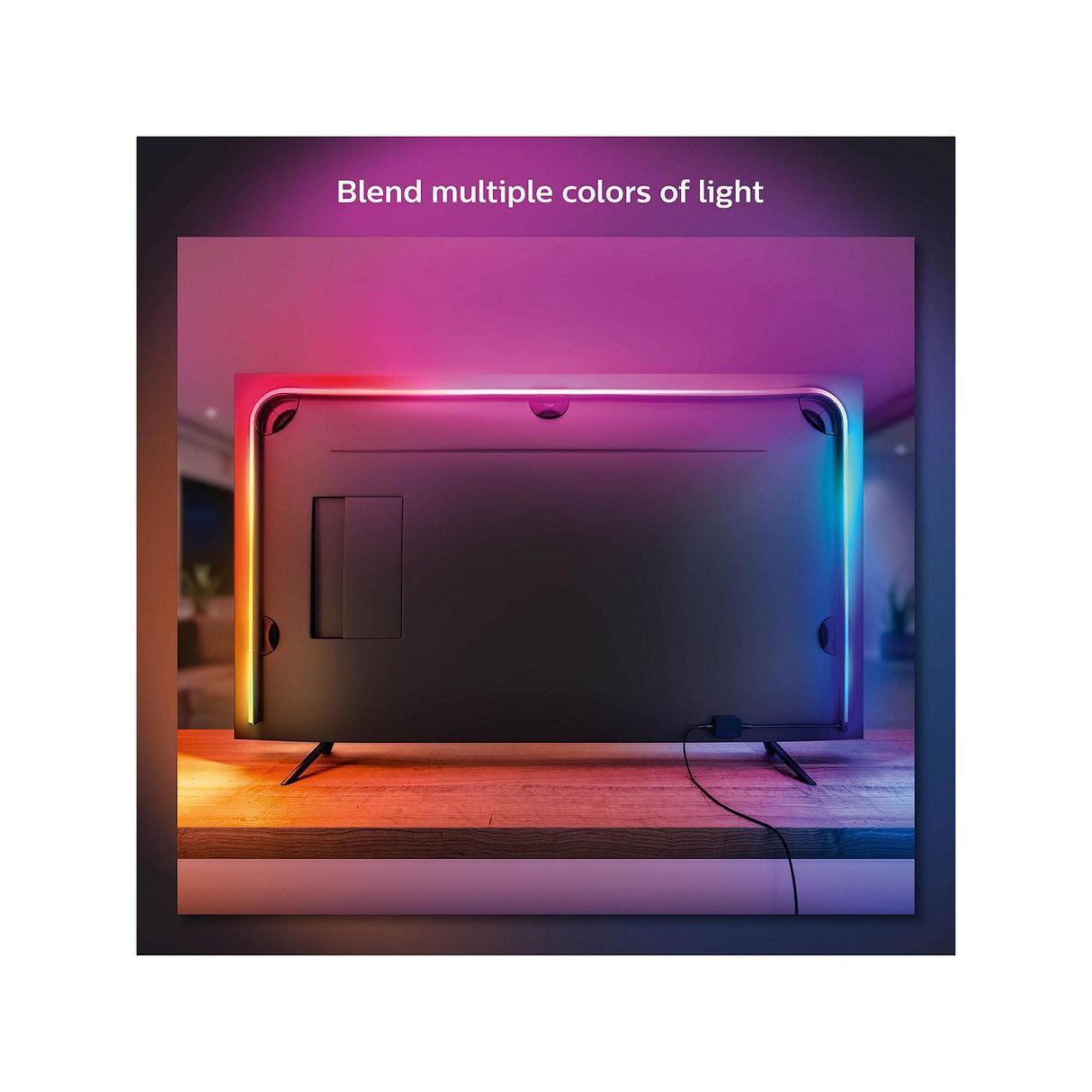 Philips Hue Play Gradient Smart Lighting Adjustable Colour Changing LED Lightstrip for 75” and over TVs, 20W, 304cm