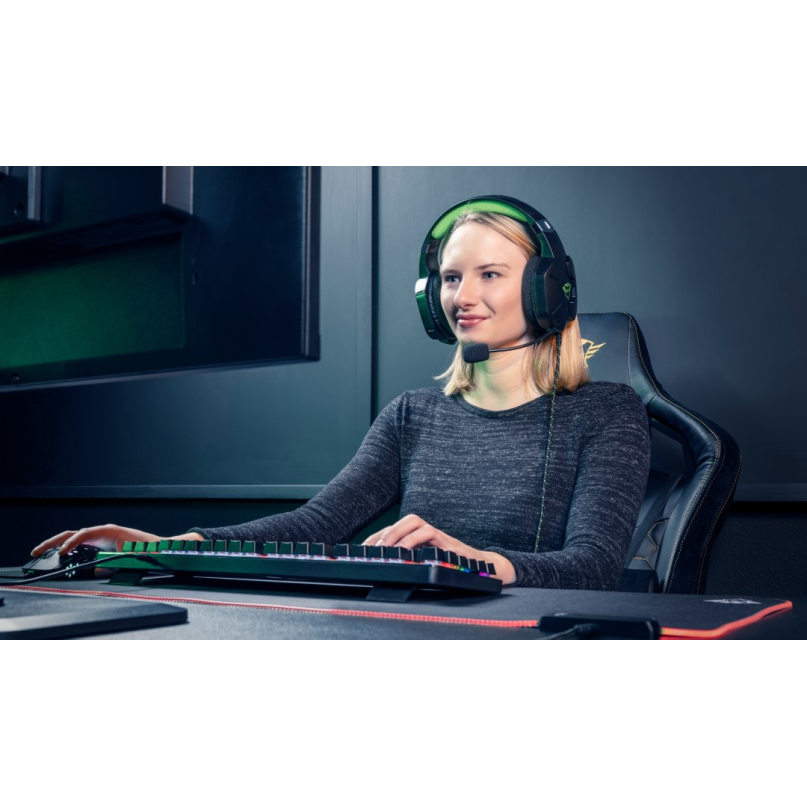 Trust Gaming Headset GXT 323X CARUS With Microphone For Xbox Series X/S - Black/Green