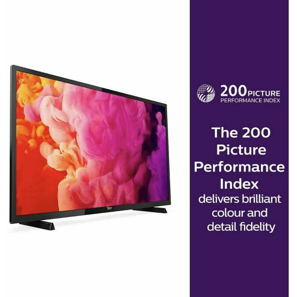 Refurbished Philips 32 Inch 32PHT4503 Full HD LED 1920x1080 TV Television Black