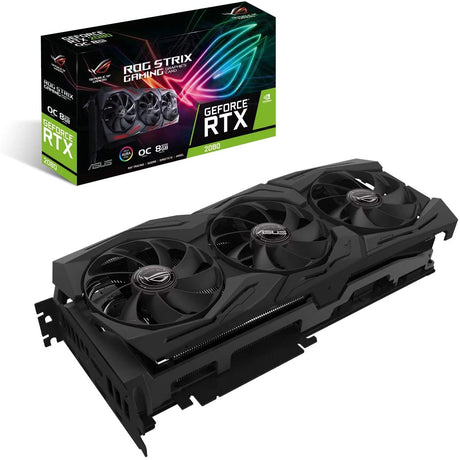 ROG 90YV0C60-M0NM00 - ROG STRIX RTX2080 OC 8GB DDR6 2 HDMI 2 DP USB-C 1890MHz Clock RGB Lighting