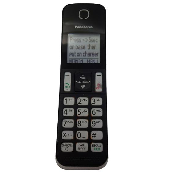 Panasonic KX-TGDA61E Cordless Phone with Answer Machine - Black