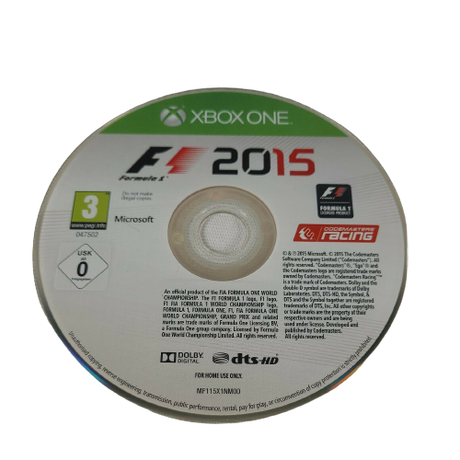 F1 2015 - Xbox One (DISC ONLY)