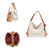 Coach Dalton 31 Chalk Multi Leather Shoulder Bag