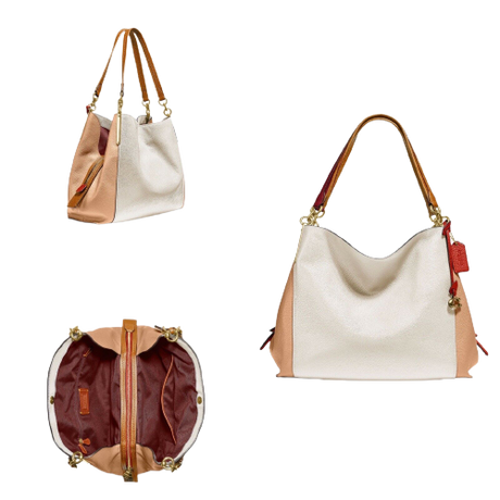 Coach Dalton 31 Chalk Multi Leather Shoulder Bag