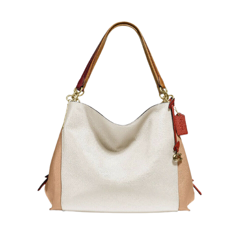 Coach Dalton 31 Chalk Multi Leather Shoulder Bag