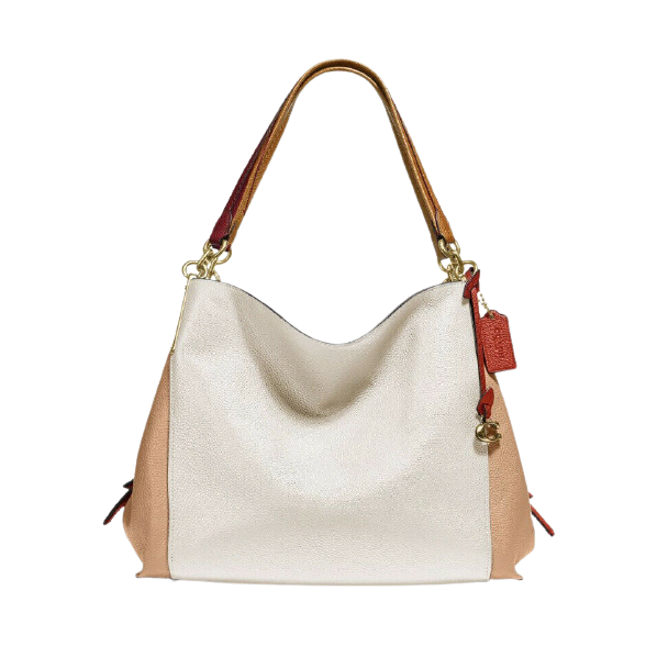 Coach Dalton 31 Chalk Multi Leather Shoulder Bag