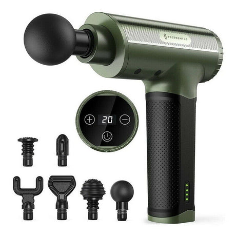 Taotronics TT-PCA004 Massage Gun Muscle Massager with 20 Speeds, 3200rpm/min, Green