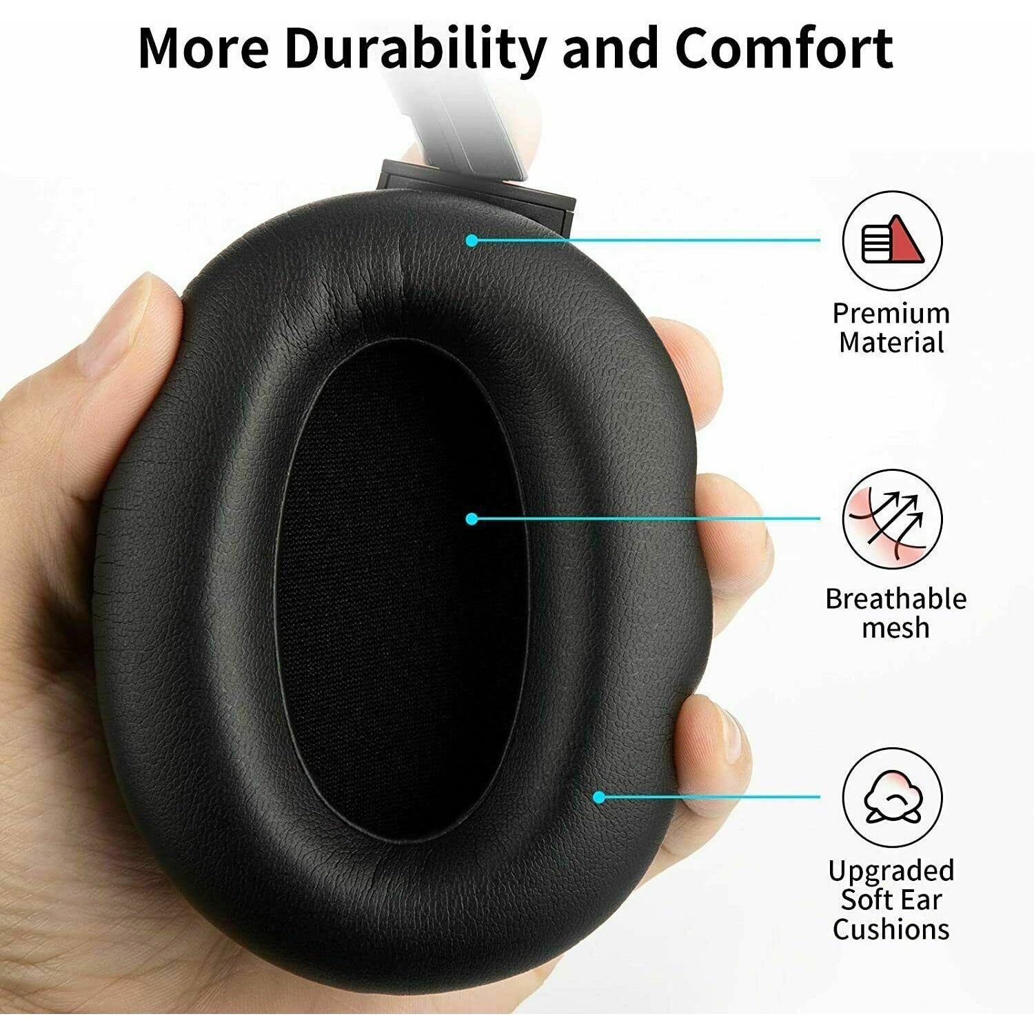 Cowin - Black - SE7 Bluetooth Active Noise Cancelling Headphones