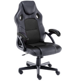Play Haha Gaming Chair Racing Style Office Swivel Computer Desk Chair Ergonomic - Black