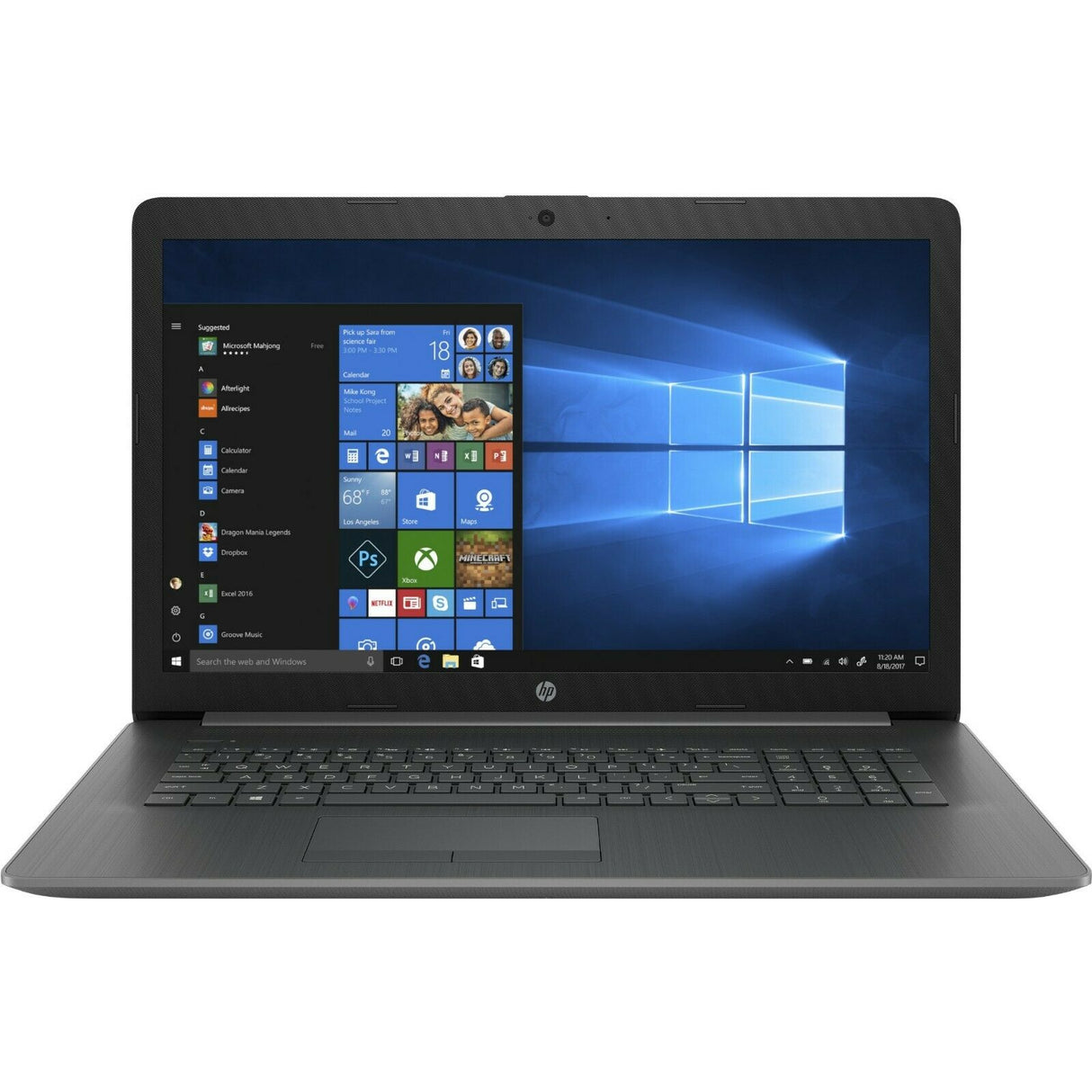 HP-17-BY0023NA, Intel Pentium, 4GB RAM, 1TB HDD, 17.3" - Black