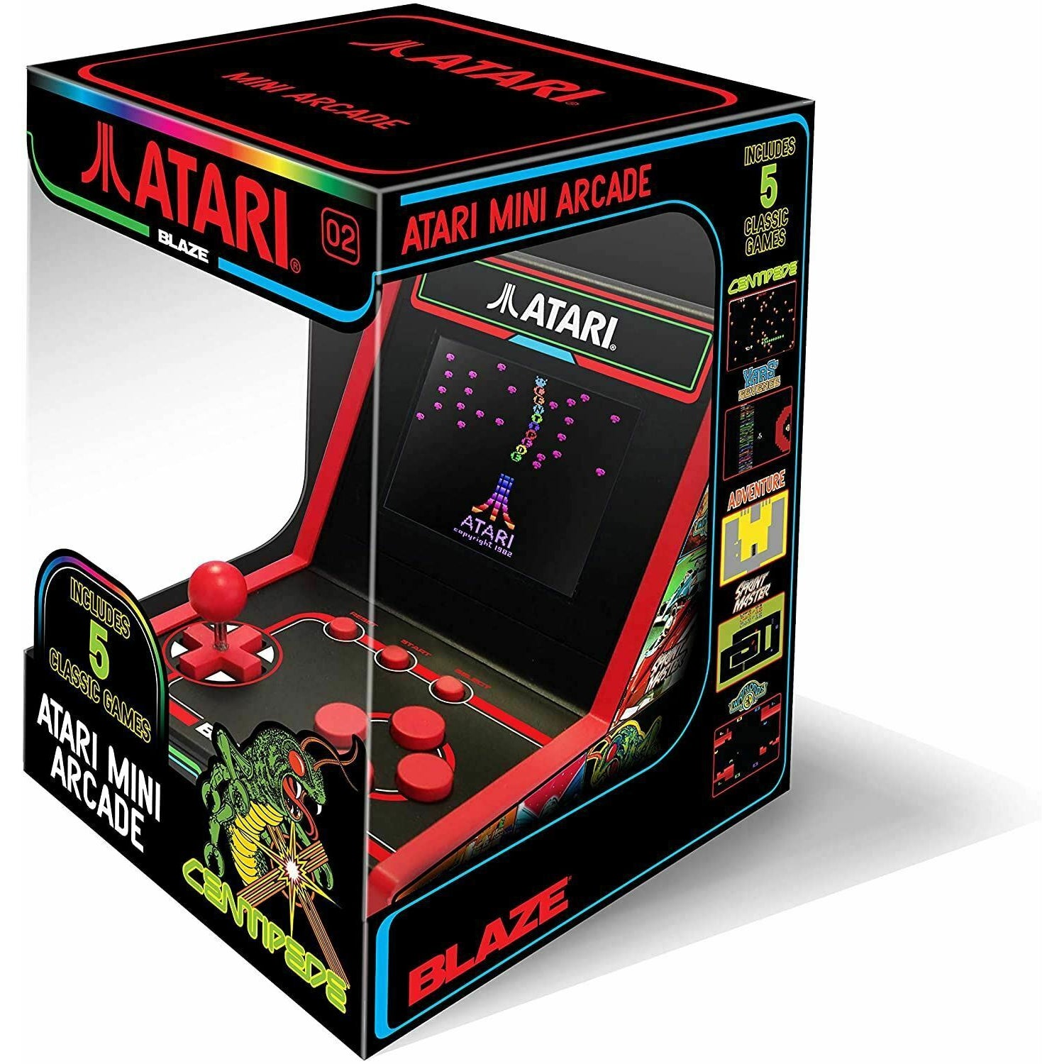 Atari 5 Game Mini Arcade - Centipede + 4 games